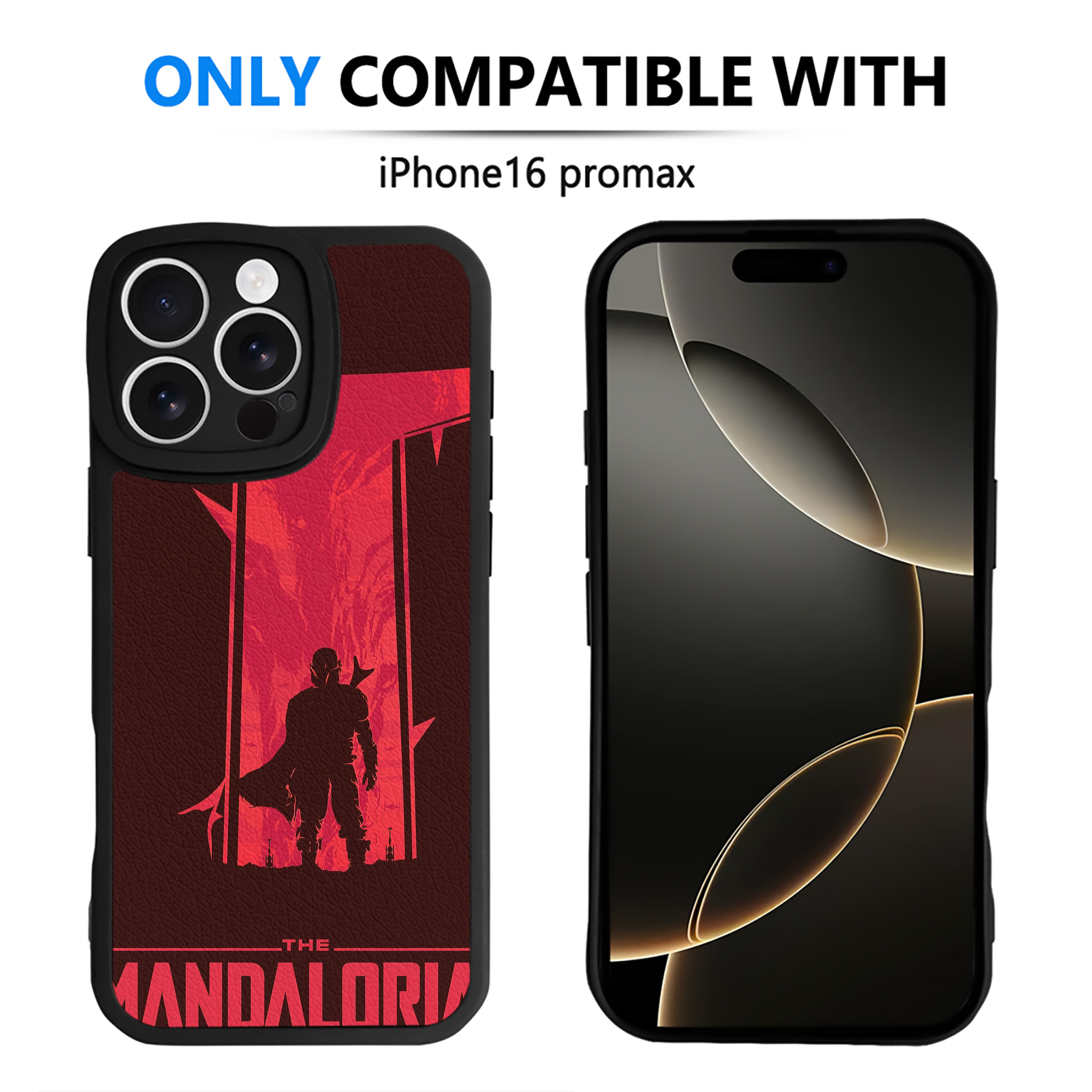 （画像用） スター・ウォーズ Star Wars 【iPhone 16シリーズ対応】シリコンスマホケース（レザー調） 材質：シリコン